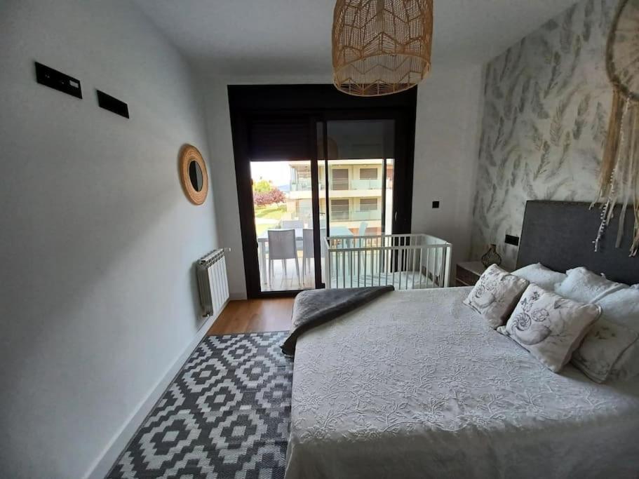 Precioso Apartamento Con Terraza Y Piscina En Portonovo-Sanxenxo ภายนอก รูปภาพ