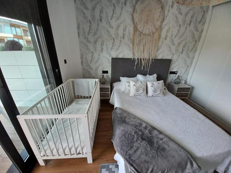 Precioso Apartamento Con Terraza Y Piscina En Portonovo-Sanxenxo ภายนอก รูปภาพ